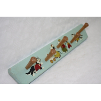 Lief kapstokje uit de jaren 60 met poezen en muizen nr 8